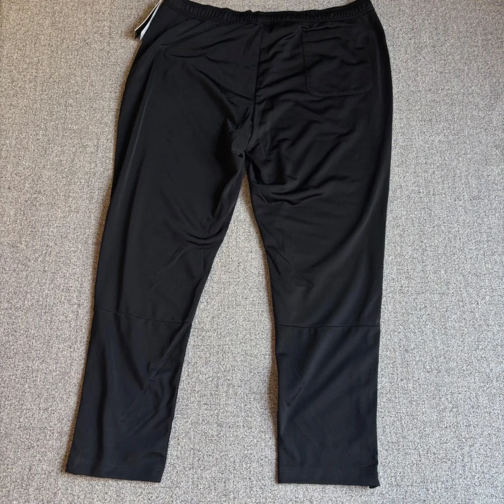 Adidas Tricot Pant Mens 2XL Black Athletic Ankle Zip Gym Soccer‎ Training